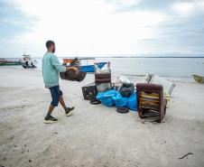 Mutirão de Limpeza das Praias da Ilha do Mel recolhe quase 11 toneladas de resíduos