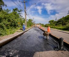 Portos do Paraná inicia pavimentação em concreto da Avenida Conde Matarazzo, em Antonina