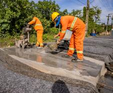 Portos do Paraná inicia pavimentação em concreto da Avenida Conde Matarazzo, em Antonina