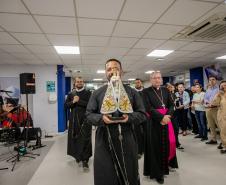 Imagem de Nossa Senhora do Rocio é recebida com homenagens no Porto de Paranaguá