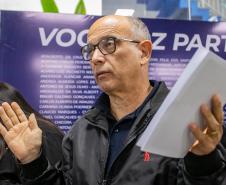 Imagem de Nossa Senhora do Rocio é recebida com homenagens no Porto de Paranaguá