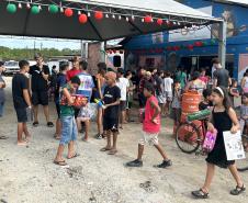 Natal Solidário da Portos do Paraná leva alegria a centenas de crianças em Paranaguá