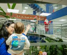 Natal Solidário: Papai Noel recebe crianças até quinta-feira no Palácio Taguaré