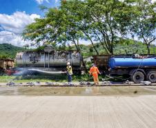 Obras na Avenida Conde Matarazzo, em Antonina, já superam 60% de execução