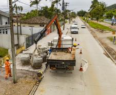 Obras viárias da Portos do Paraná em Antonina chegam a 50% e transformam acessos ao porto