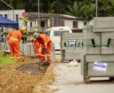 Obras viárias da Portos do Paraná em Antonina chegam a 50% e transformam acessos ao porto
