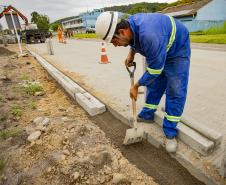 Obras viárias da Portos do Paraná em Antonina chegam a 50% e transformam acessos ao porto