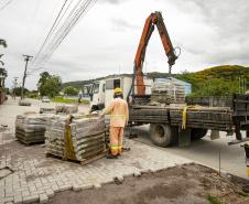 Obras viárias da Portos do Paraná em Antonina chegam a 50% e transformam acessos ao porto