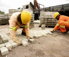 Obras viárias da Portos do Paraná em Antonina chegam a 50% e transformam acessos ao porto