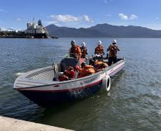 Simulado testa protocolo de “homem ao mar” no Porto de Paranaguá