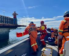 Simulado testa protocolo de “homem ao mar” no Porto de Paranaguá
