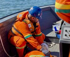 Simulado testa protocolo de “homem ao mar” no Porto de Paranaguá