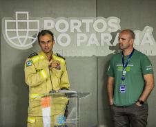 Robô de combate a incêndio é testado no Porto de Paranaguá