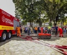 Robô de combate a incêndio é testado no Porto de Paranaguá