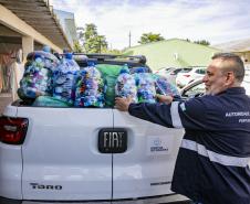 Portos do Paraná entrega quase meia tonelada de tampinhas ao Lar Perseverança