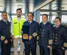 Porto de Paranaguá recebe navio sustentável em viagem inaugural