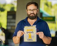 Maio Amarelo alerta caminhoneiros no Pátio de Triagem