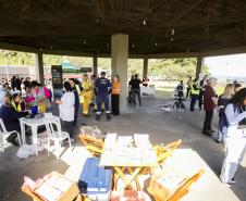 Maio Amarelo alerta caminhoneiros no Pátio de Triagem