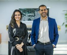 Edigar Martins e Bruna do Nascimento tomaram posse ne sexta-feira (12)