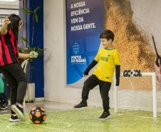 Evento foi marcado pela troca de figurinhas, interação e celebrar a paixão pelo futebol
