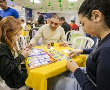 Evento foi marcado pela troca de figurinhas, interação e celebrar a paixão pelo futebol