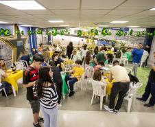 Evento foi marcado pela troca de figurinhas, interação e celebrar a paixão pelo futebol