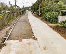 Pavimentação em concreto já ocupa quase toda a extensão da Avenida Conde Matarazzo e da Rua Engenheiro Luís Augusto