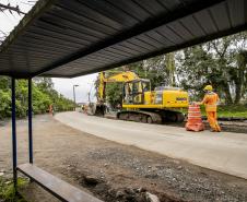 Pavimentação em concreto já ocupa quase toda a extensão da Avenida Conde Matarazzo e da Rua Engenheiro Luís Augusto