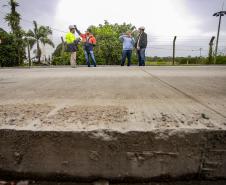 Pavimentação em concreto já ocupa quase toda a extensão da Avenida Conde Matarazzo e da Rua Engenheiro Luís Augusto