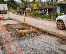 Pavimentação em concreto já ocupa quase toda a extensão da Avenida Conde Matarazzo e da Rua Engenheiro Luís Augusto