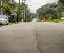 Pavimentação em concreto já ocupa quase toda a extensão da Avenida Conde Matarazzo e da Rua Engenheiro Luís Augusto