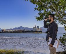 Programa de Monitoramento da Avifauna contabilizou 149 espécies no complexo estuarino. Aves funcionam como “sentinelas” para acompanhar a saúde ecológica da região