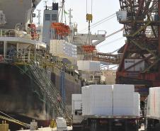 Terminal fecha o semestre com a maior movimentação de cargas para o período. Foram 25 milhões de toneladas movimentadas nos primeiros seis meses do ano. O porto bateu recordes nas movimentações de carga geral e granéis líquidos 