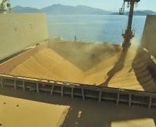 A três meses do final do ano, Porto de Paranaguá já bateu recorde anual de exportação de soja