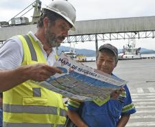 Mapa reúne informações de segurança para trabalhadores do Porto de Paranaguá