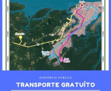 Moradores terão transporte gratuito para audiência pública
