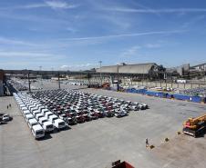 No cais, área onde será instalado o futuro terminal para operação de celulose no Porto de Paranaguá.