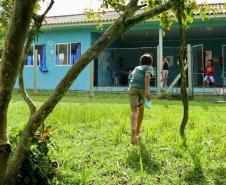 Na Escola Municipal Campo de Tambarutaca, na Vila São Miguel, tem 19 alunos, sete de 2º a 5º anos. Esses últimos que participaram da atividade do primeiro módulo do Programa. 