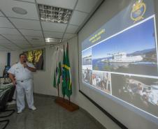 Civis e militares recebidos pela diretoria são alunos do Curso de Logística e Mobilização Nacional. O objetivo da visita foi reunir informações para os trabalhos acadêmicos do grupo 