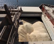 Soja – De janeiro a agosto deste ano, o volume de soja exportado passou de 6 milhões de toneladas, superando em 15,12% o registrado nos primeiros oito meses de 2011. 

Em relação ao farelo de soja, o aumento registrado foi de 13,53%. Nos oito primeiros meses deste ano, foram exportados por Paranaguá mais de 3,5 milhões de toneladas do produto. Em 2011, o volume foi de 3,1 milhões.
