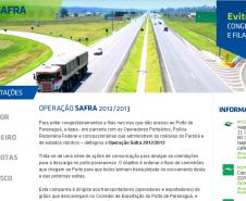 Além da Caravana que roda o Estado anunciando as novas rotas de acessos aos terminais e novas regras de descarga de grãos no Porto de Paranaguá, uma nova mídia será agregada ao Programa de Comunicação. O hotsite www.operacaosafra.pr.gov.br entra no ar, também nesta segunda-feira (04), com matérias, contato direto com a Administração dos Portos de Paranaguá e Antonina (Appa) e parceiros e esclarecimentos sobre essa grande operação.