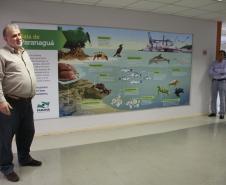 Para marcar o mês do Meio Ambiente, painel sobre a diversidade de espécies da Baía de Paranaguá também foi inaugurado, na tarde desta quarta-feira (12).