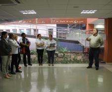 Para marcar o mês do Meio Ambiente, painel sobre a diversidade de espécies da Baía de Paranaguá também foi inaugurado, na tarde desta quarta-feira (12).