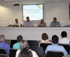 Na foto, representante da Anvisa, Rogério Lopes; diretor-presidente da Appa, Luiz Henrique Dividino; o diretor de Operações Luiz Teixeira da Silva Júnior; e o diretor de Meio Ambiente, Marco Aurélio Ziliotto.