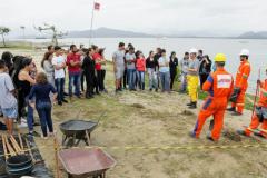 Curso promovido pela Diretoria de Meio Ambiente, em parceria com a empresa responsável pela Defesa Ambiental dos Portos paranaenses, atende 50 moradores da Ponta da Pita. 