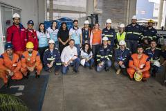 Ação envolveu diversos departamentos do porto e teve objetivo de aprimorar o serviço, para que a contenção em caso de vazamento real aconteça de forma coordenada, rápida e eficiente.