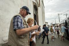 Depois de igrejas e museu, um dos lugares mais procurados pelos turistas que desembarcaram foi o Mercado Municipal