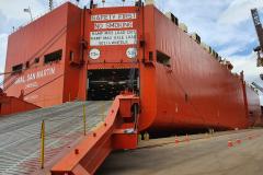Provando sua dinamicidade, a equipe da Diretoria de Operações da Portos do Paraná realizou esta operação com segurança e agilidade. 