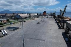 Área das instalações futuras da Klabin, no cais oeste do Porto de Paranaguá