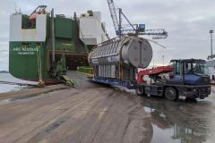 Primeira super peça do ano é embarcada no Porto de Paranaguá